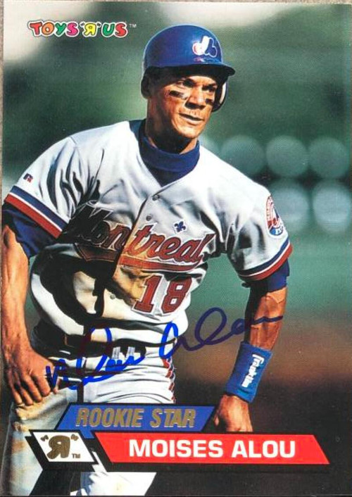 Moises Alou Autographed 1993 Stadium Club Rookie Card #239