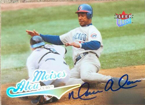 Moises Alou Autographed 2004 Fleer Tradition #173 - Under the