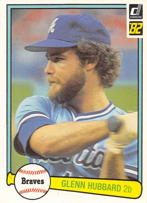 1984 Donruss Baseball #432 Glenn Hubbard Atlanta Braves 2