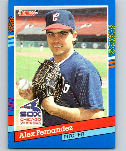 Alex Fernandez autographed baseball card (Chicago White Sox) 1991