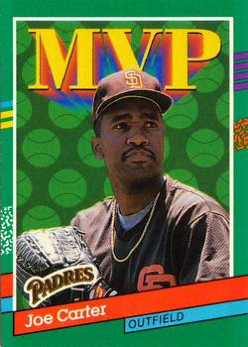 1991 Upper Deck #226 Joe Carter VG San Diego Padres - Under the