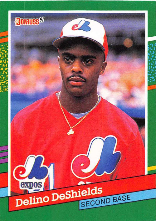 Delino Deshields Signed 1991 Donruss Baseball Card - Montreal Expos