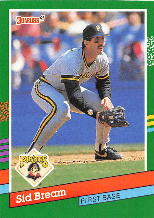 Sid Bream - Pittsburgh Pirates (MLB Baseball Card) 1989 Donruss