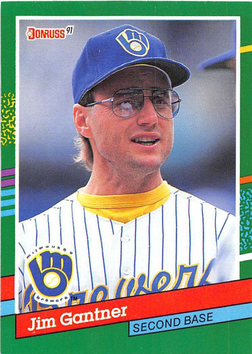  Baseball MLB 1991 Bowman #48 Jim Gantner VG Brewers