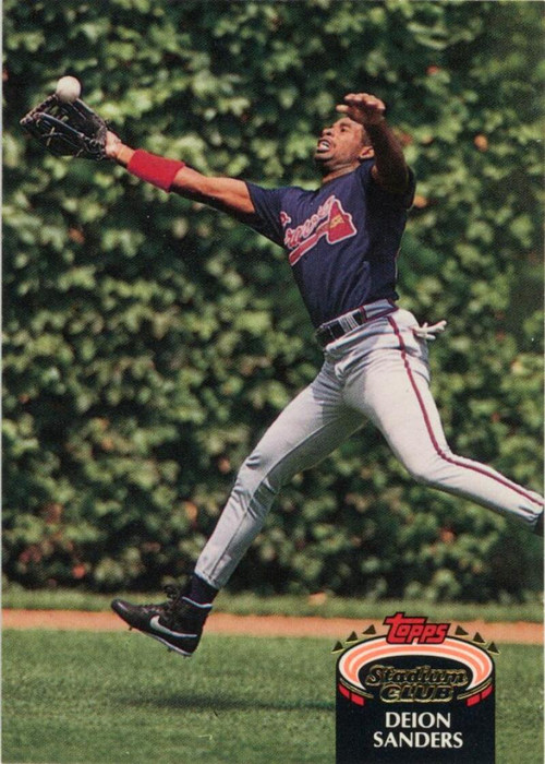 1991 Stadium Club #442 Deion Sanders VG Atlanta Braves - Under the Radar  Sports