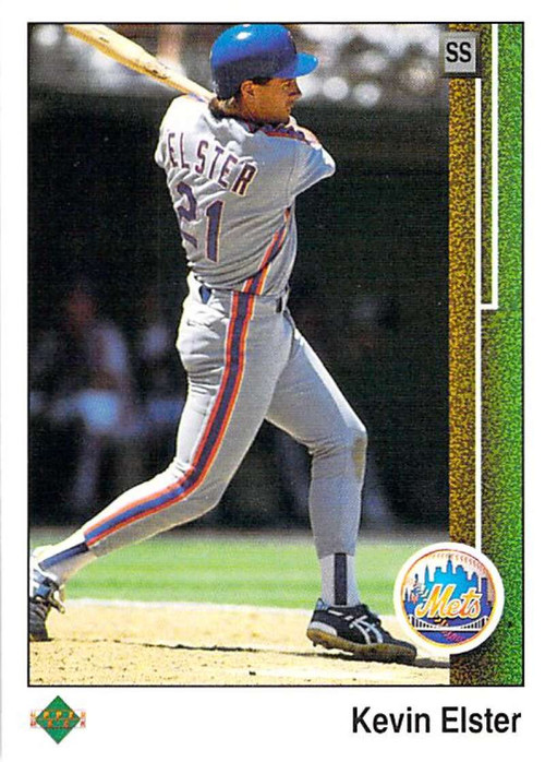 Kevin Elster autographed baseball card (New York Mets) 1992