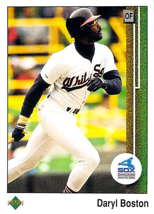 Daryl Boston Signed 1990 Upper Deck Baseball Card - Chicago White Sox