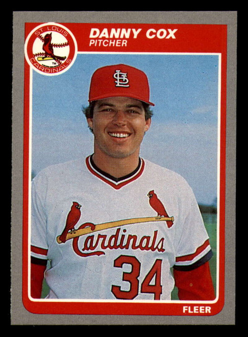 1985 Topps #499 Danny Cox VG St. Louis Cardinals - Under the Radar Sports