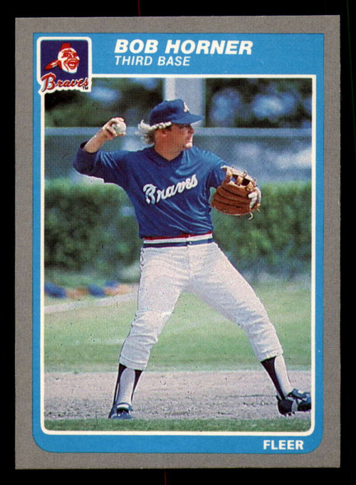 1986 Fleer #517 Bob Horner VG Atlanta Braves - Under the Radar Sports