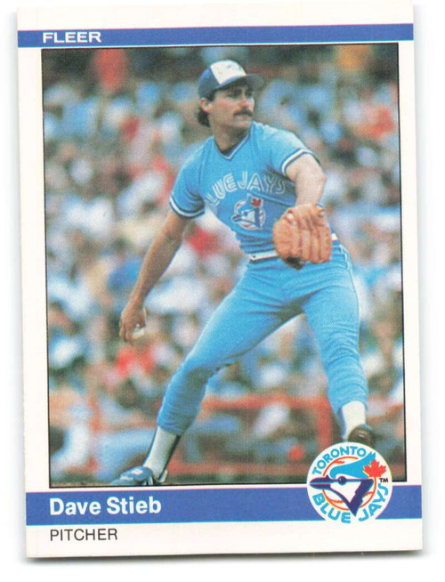 Dave Stieb - Blue Jays #70 Fleer 1986 Baseball Trading Card