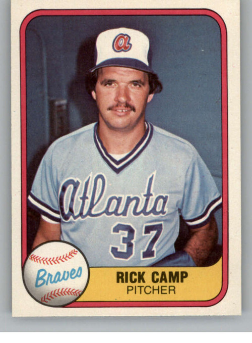 1986 Fleer #510 Rick Camp VG Atlanta Braves