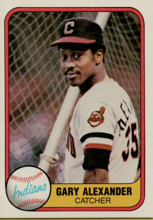 1981 Fleer #398 Gary Alexander VG Cleveland Indians - Under the Radar ...