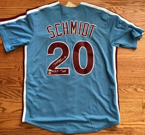 Lot Detail - Mike Schmidt 1985-87 Philadelphia Phillies Batting Practice  Used & Autographed Jersey