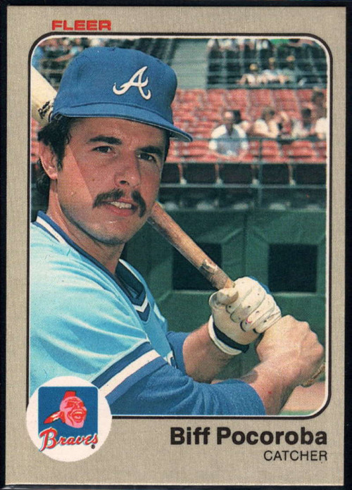 1983 Donruss #436 Biff Pocoroba VG Atlanta Braves - Under the