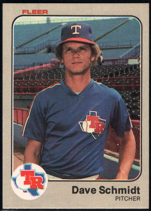 1983 Donruss #321 Dave Schmidt VG Texas Rangers - Under the Radar Sports