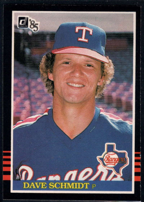 1983 Donruss #321 Dave Schmidt VG Texas Rangers - Under the Radar Sports