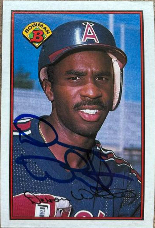 1989 Bowman #54 Devon White Baseball Card - California Angels