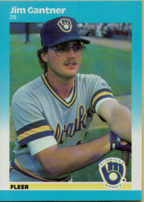 BREWERS JIM GANTNER 1985 FLEER #582