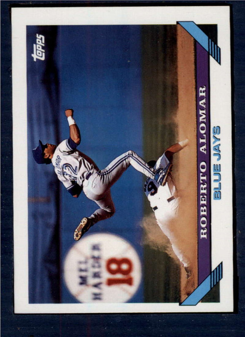 1993 Upper Deck #125 Roberto Alomar VG Toronto Blue Jays - Under