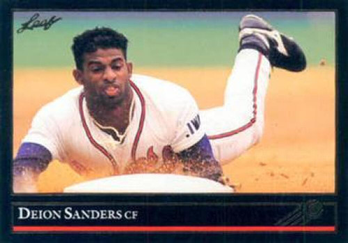 1993 Flair #10 Deion Sanders NM-MT Atlanta Braves