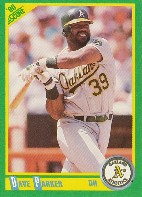 1989 Score #108 Dave Parker VG Oakland Athletics - Under the Radar