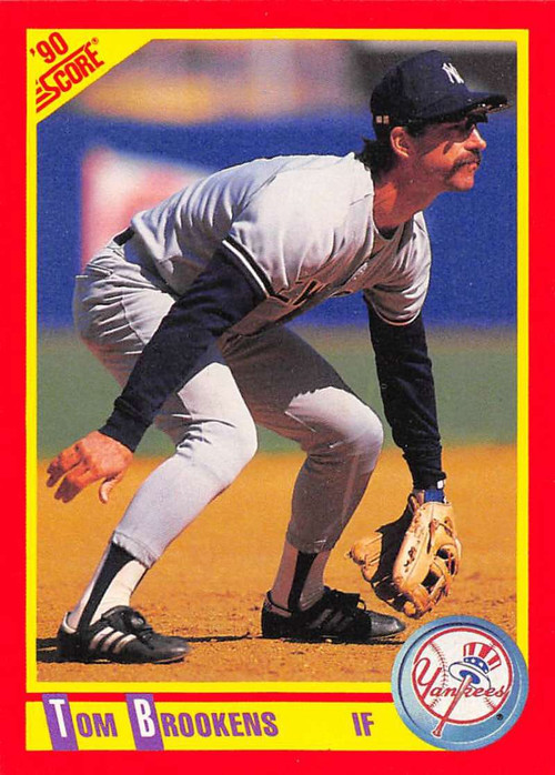 1989 Score Rookie/Traded #73T Tom Brookens VG New York Yankees