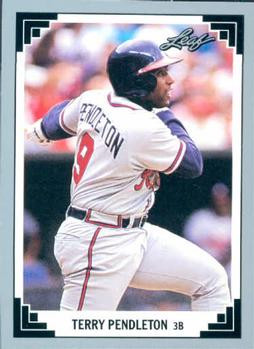 1991 Stadium Club #327 Terry Pendleton VG Atlanta Braves