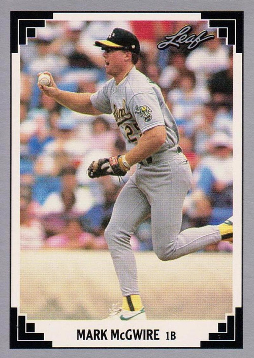 1991 Donruss #105 Mark McGwire VG Oakland Athletics - Under the