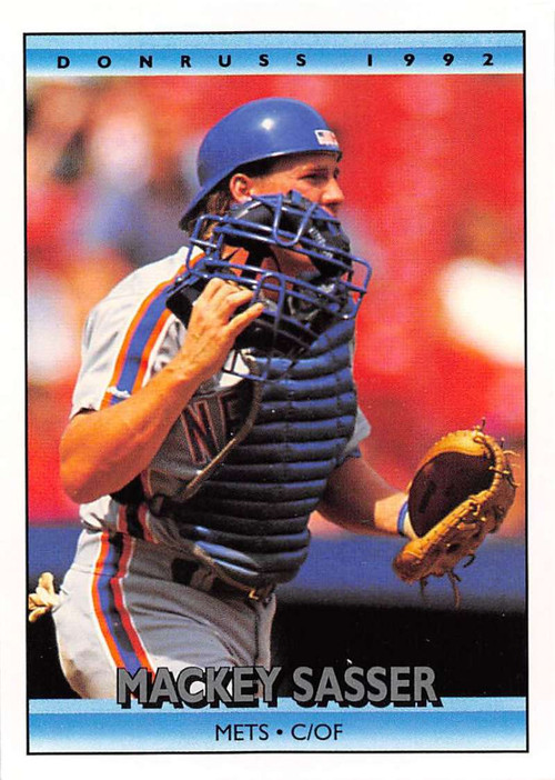 1992 Score #472 Mackey Sasser VG New York Mets