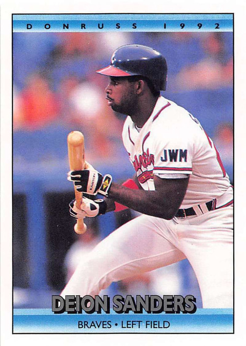 1992 Topps #645 Deion Sanders VG Atlanta Braves - Under the Radar