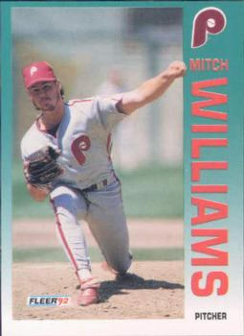 1992 Stadium Club #499 Mitch Williams VG Philadelphia Phillies - Under the  Radar Sports