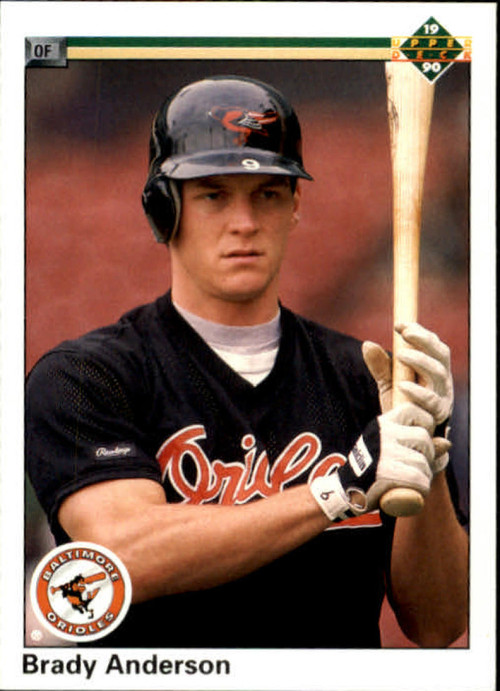 1990 Upper Deck #290 Brady Anderson VG Baltimore Orioles Under