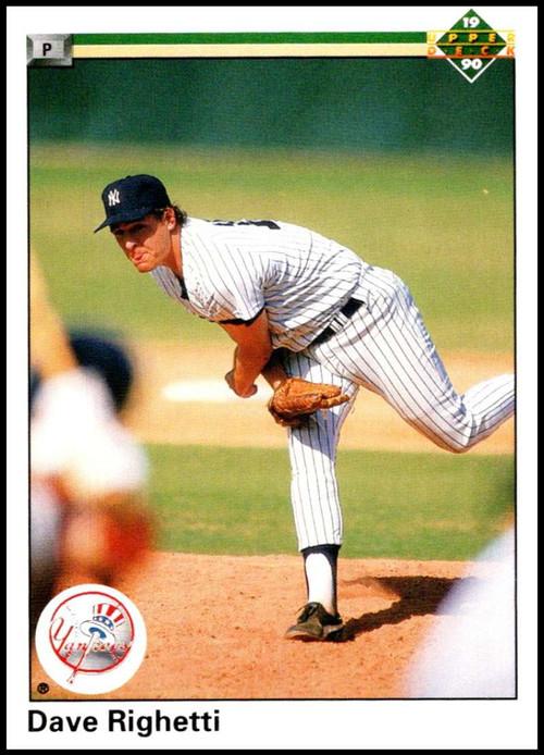 1990 Upper Deck #479 Dave Righetti VG New York Yankees - Under the ...