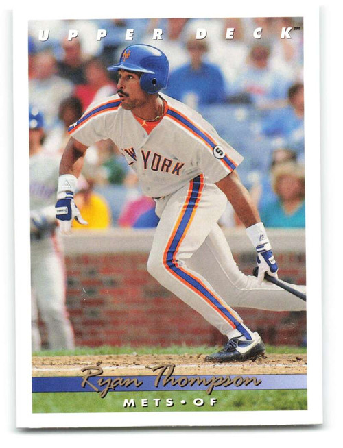 Ryan Thompson autographed baseball card (New York Mets) 1993 Topps