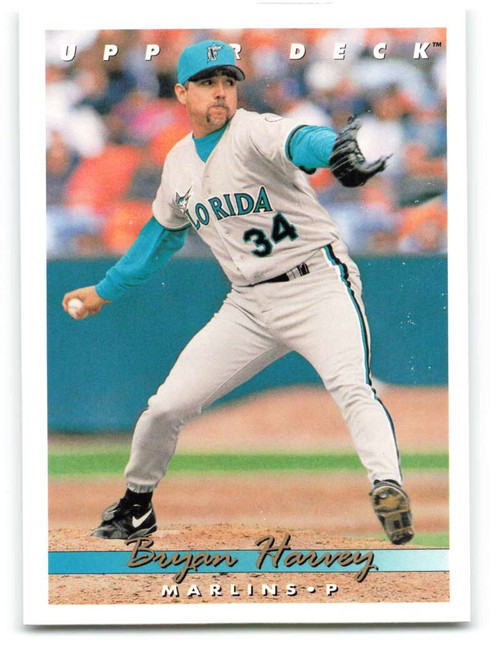 1995 Fleer #334 Bryan Harvey VG Florida Marlins - Under the Radar Sports