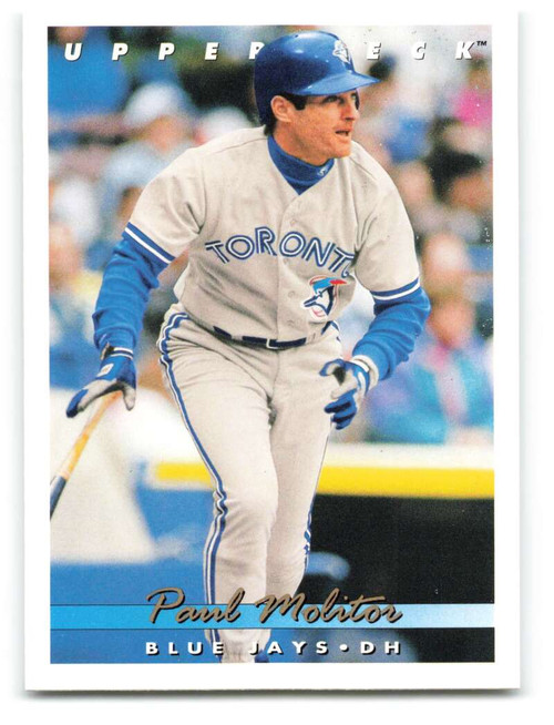 1993 Upper Deck #705 Paul Molitor VG Toronto Blue Jays - Under the