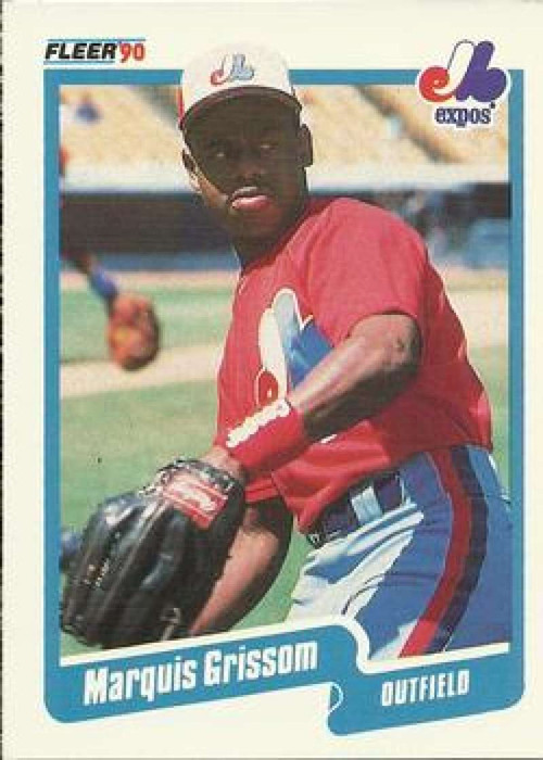 Marquis Grissom #714 Topps 1990 Baseball Card (Montreal Expos) VG