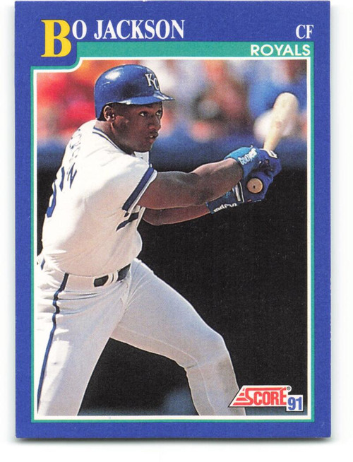 Bo Jackson baseball card (Kansas City Royals) 1991 Score Master Blaster #692