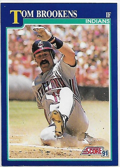 Tom Brookens - 1991 Topps #268 - Cleveland Indians Baseball Card