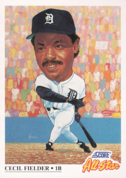 1991 Score #168 Cecil Fielder VG Detroit Tigers - Under the Radar