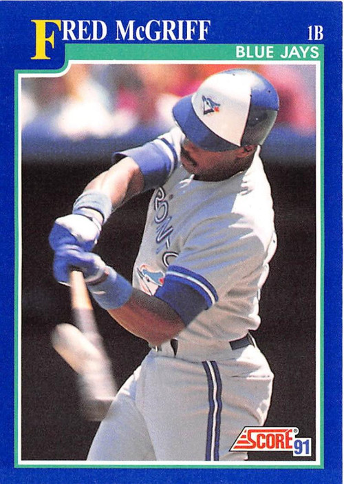 1991 Topps #140 Fred McGriff VG Toronto Blue Jays