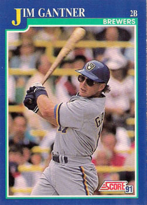 1991 Ultra Jim Gantner Milwaukee Brewers #174