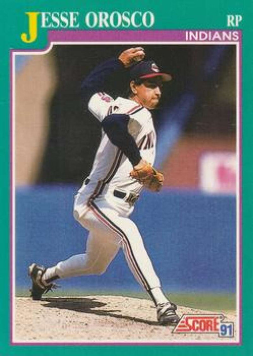 1992 Score #547 Jesse Orosco VG Cleveland Indians - Under the