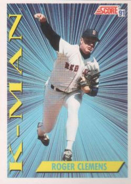 1990 Score #310 Roger Clemens UER VG Boston Red Sox - Under the