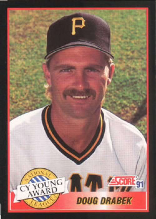 1990 Score #505 Doug Drabek VG Pittsburgh Pirates - Under the