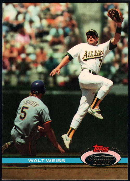 1991 Fleer #26 Walt Weiss VG Oakland Athletics - Under the Radar Sports