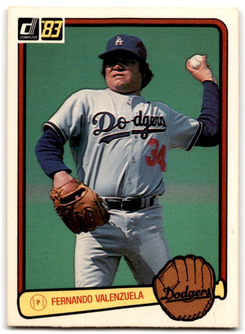 1983 Fleer Fernando Valenzuela 224 Los Angeles Dodgers