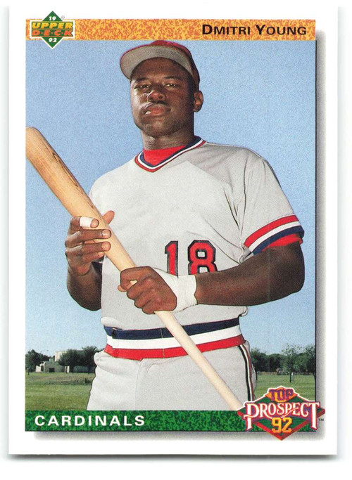 1993 Upper Deck #428 Dmitri Young VG St. Louis Cardinals - Under