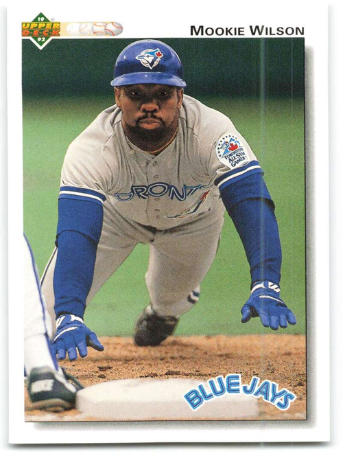 Mookie Wilson autographed Baseball Card (Toronto Blue Jays) 1991