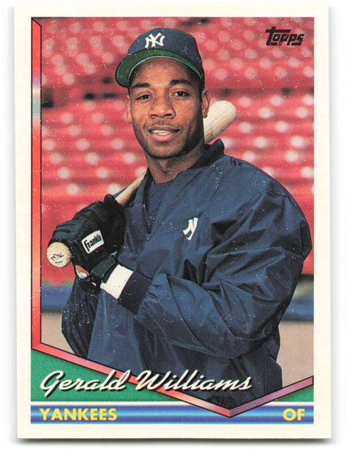 1994 Topps 383 Gerald Williams VG New York Yankees Under the Radar